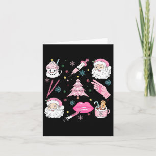 Retro Christmas Botox Dealer Ästhetische Krankensc Karte
