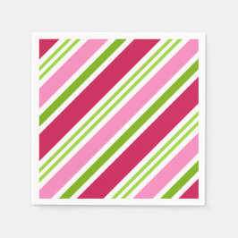 Retro Christmas Candy Holiday Party Napkins Serviette