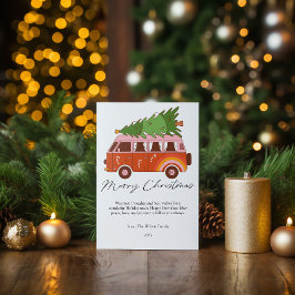 Retro Christmas Combi Flat Feiertagskarte