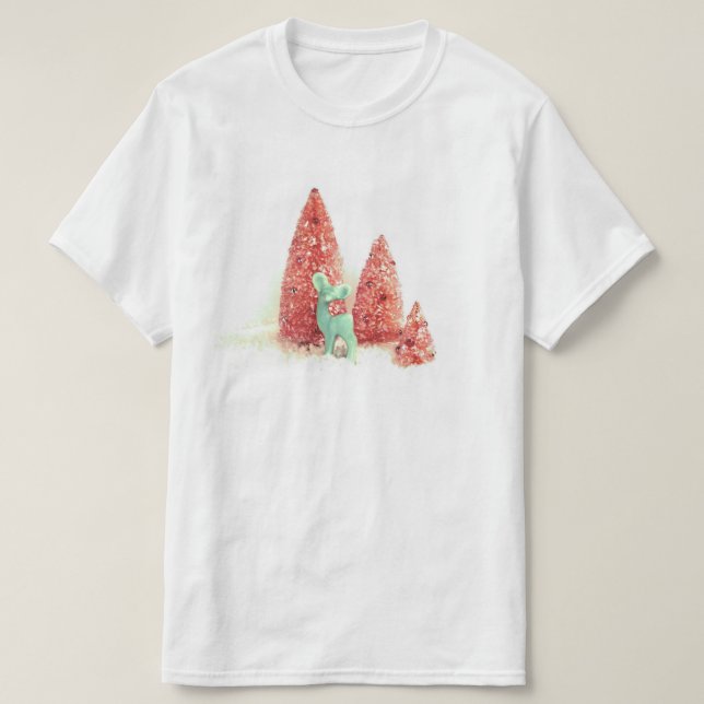 Retro Christmas Deer T-Shirt (Design vorne)