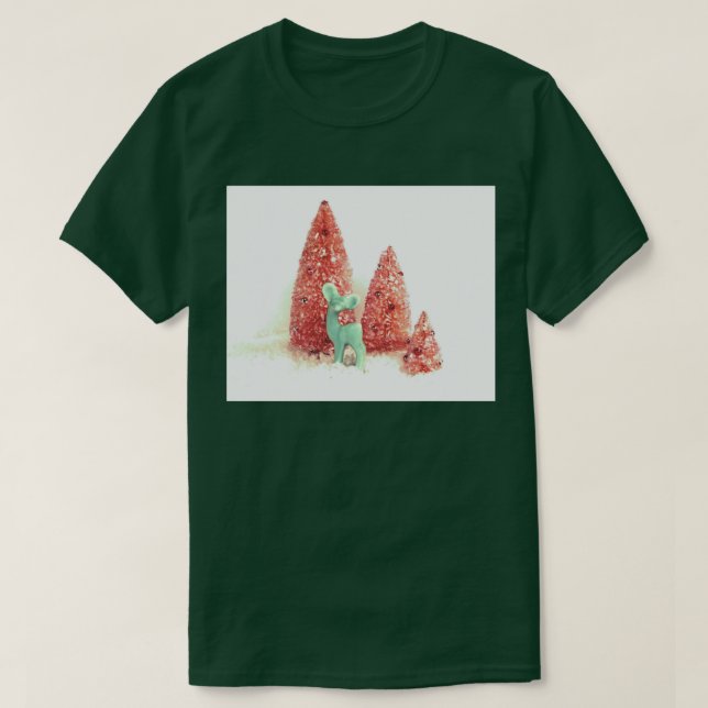 Retro Christmas Deer T-Shirt (Design vorne)