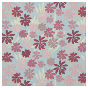 Retro Christmas Floral Stoff