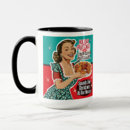 Retro Christmas Funny als Fruitcake Tasse