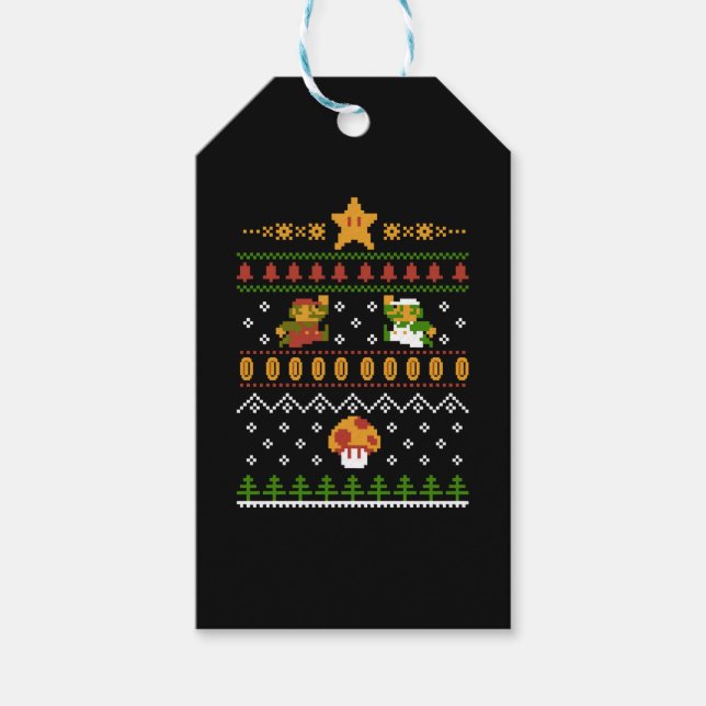 Retro Christmas Geschenkanhänger (Vorderseite)
