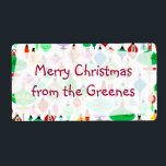 Retro Christmas Labels<br><div class="desc">Es ist die schönste Zeit,  warum nicht mit diesem Vintagen Retro-Ornament Weihnachtslabel feiern? Es ist voll von Funky Vintage Weihnachtsstil und macht eine einzigartige Aussage.</div>
