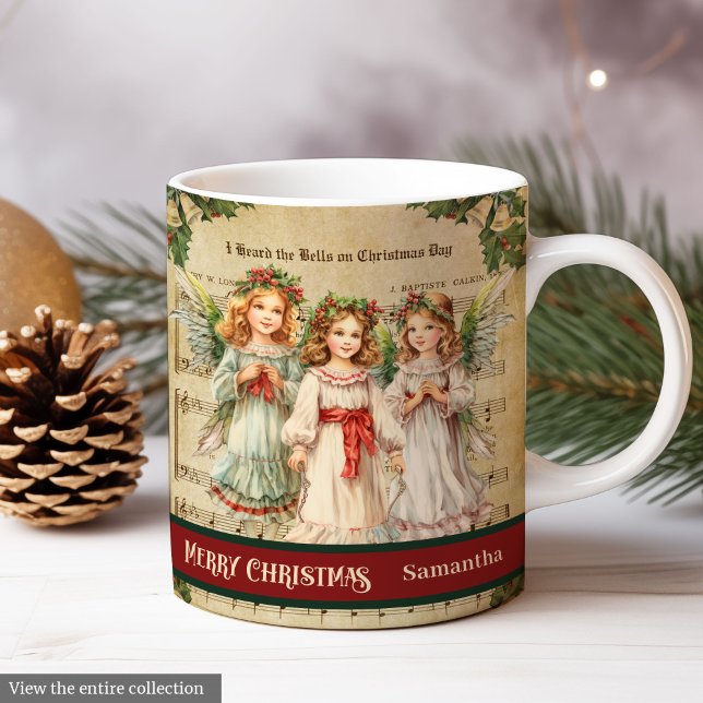 Retro Christmas Mug Angel Gift for Her Keepsake Kaffeetasse (Retro Christmas Mug Angel Gift for Her Keepsake)