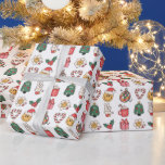 Retro Christmas Niedlich Groovy Baby Kids Geschenkpapier<br><div class="desc">Retro Christmas Niedlich Groovy Baby Kids Wrapping Paper</div>