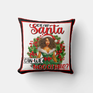 Retro Christmas Pinup Sehr geehrte Santa Can we Ne Kissen