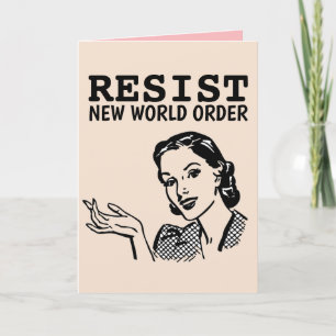 RETRO CHRISTMAS RESISTIERT DIE NEUEN WELTBESTELLKA DANKESKARTE