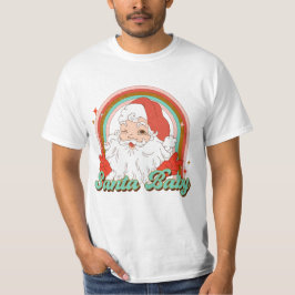 Retro Christmas Santa Baby Groovy Weihnachts Vinta T-Shirt