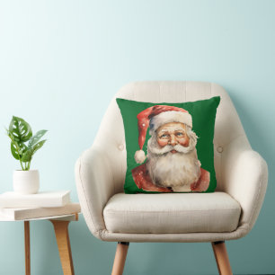 Retro Christmas Santa Claus Kissen