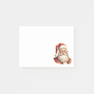 Retro Christmas Santa Claus Post-it Klebezettel