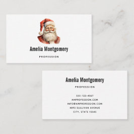 Retro Christmas Santa Claus Visitenkarte