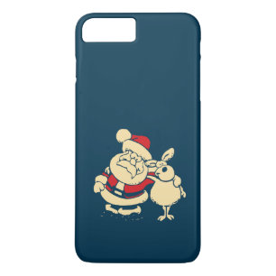 Retro Christmas Santa und sein Reindeer Buddy Case-Mate iPhone Hülle