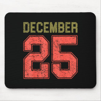 Retro Christmas Shirts Men Women December 25 Xmas  Mousepad