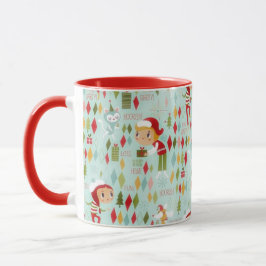 Retro Christmas Spaß Kaffee / Teegenuss Tasse