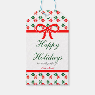 Retro Christmas Star Vintag Holiday-Geschenkmarke Geschenkanhänger