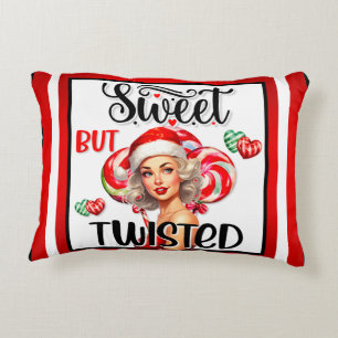 Retro Christmas Sweet n Twisted Pinup Dekokissen