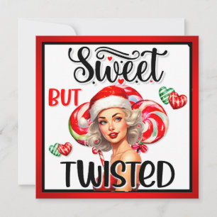 Retro Christmas Sweet n Twisted Pinup Feiertagskarte