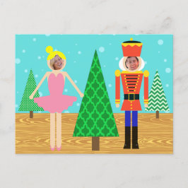 Retro Christmas Toy Parade Foto Postkarte