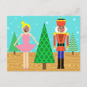 Retro Christmas Toy Parade Foto Postkarte