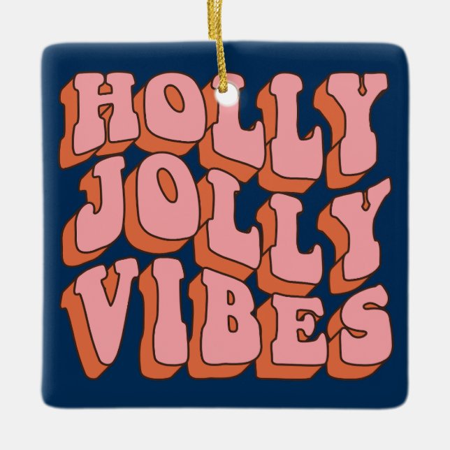 Retro Christmas Tree Cookie Ornament (Vorderseite)