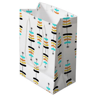 Retro Christmas Tree Geschenktasche Mittlere Geschenktüte