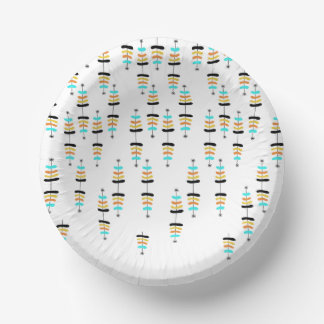 Retro Christmas Tree Paper Bowls Pappteller