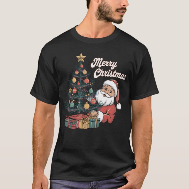 Retro Christmas Tree T-Shirt (Vorderseite)