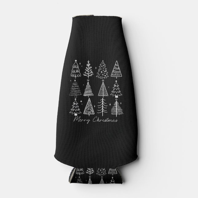 Retro-Christmasbaum Klassiker Flaschenkühler (Vorderseite)