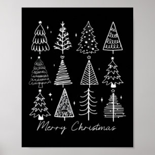 Retro-Christmasbaum Klassiker Poster