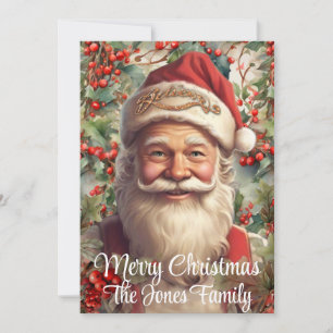 Retro ChristmasWeihnachten Feiertagskarte