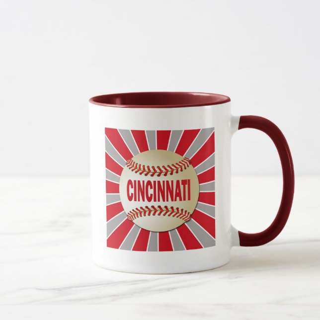 RETRO CINCINNATI-BASEBALL TASSE (Rechts)