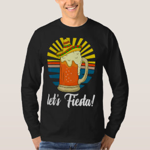Retro Cinco De Mayo Beer Sombrero Cinco De Drinko T-Shirt