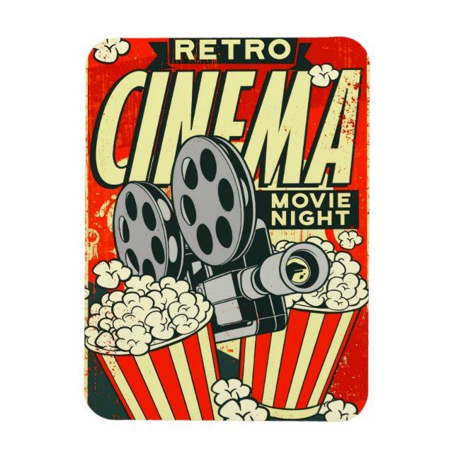 Retro *CINEMA* [Filmnacht] Flexibles Magnet