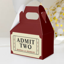 Retro Cinema Theatre Admit 2 Ticket Hochzeit