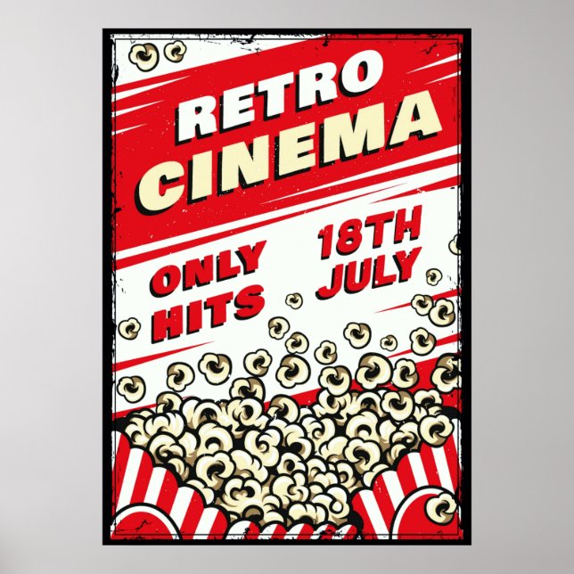 Retro Cinema Vintage | Classic Retro Poster (Vorne)