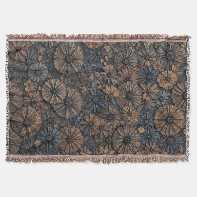 Retro Circle Elegance Decke (Vorderseite)