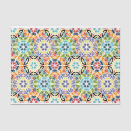 Retro Circles Abstrakte Muster Decoupage Seidenpapier