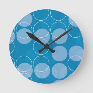 Retro circles runde wanduhr