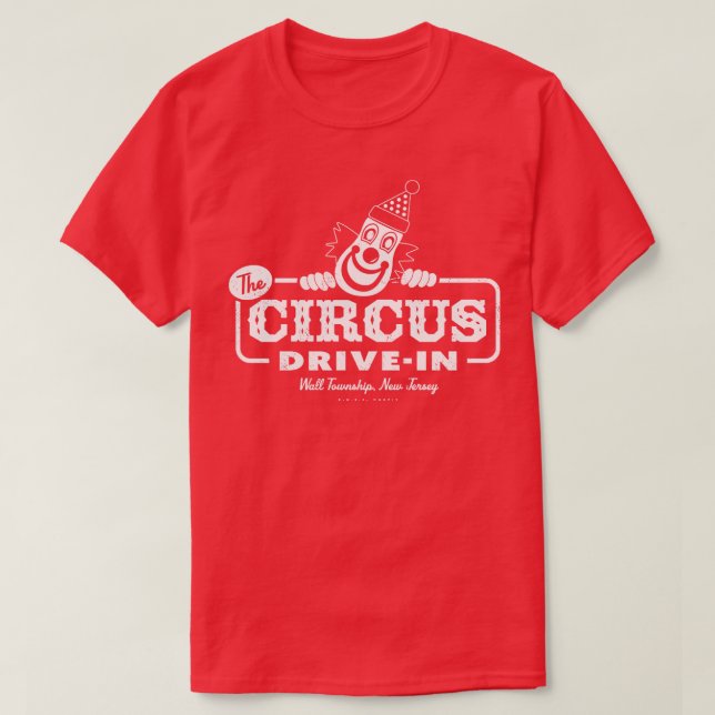Retro Circus Drive in Wall New Jersey T-Shirt (Design vorne)