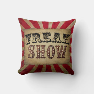 Retro Circus Poster Freak Show Kissen