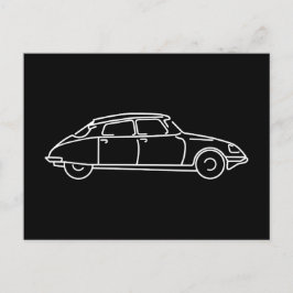 Retro Citroen DS 19 der Haifisch T-Shirt Postkarte