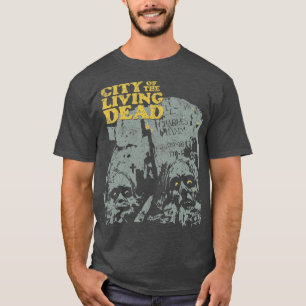 Retro City of the Fulci Cult Classic Horror Fan Ar T-Shirt