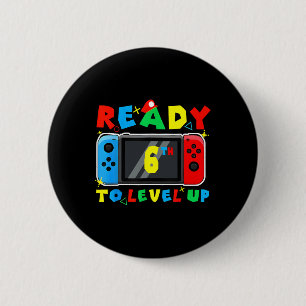 Retro Ck To School 6th Bereit Zum Levelaufstieg Ga Button