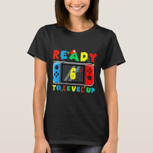 Retro Ck Zur Schule 6. Bereit, den Gamer zu verbes T-Shirt