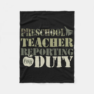 Retro Ck Zur Schule Frauen Alte Camo Vorschullehre Fleecedecke