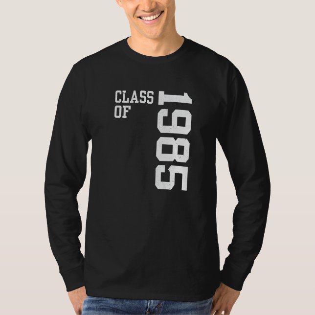 Retro Class of 1985 Senior High School Reunion Vin T-Shirt (Vorderseite)