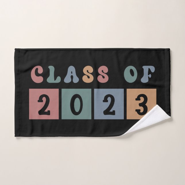 Retro Class of 2023 School Uni-Abschluss Gift Handtuch (Handtuch)