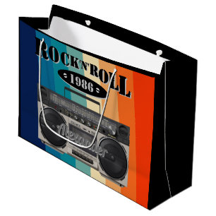 Retro Classic Boom Box Rock'n'Roll Musik Vintag Große Geschenktüte